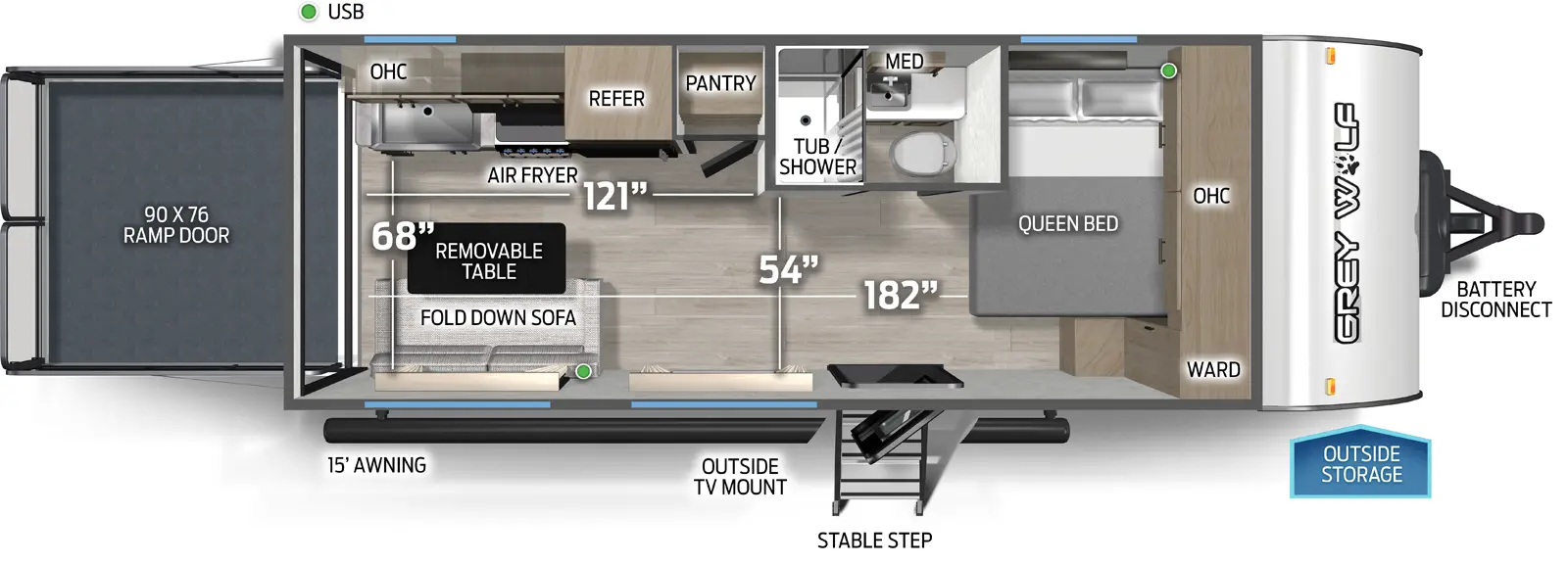 Cherokee Black Label 18RRBL Floorplan
